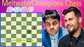 Meltwater Champions Chess Tour 2022  Magnus Carlsen vs Arjun Erigaisi [upl. by Cavallaro812]