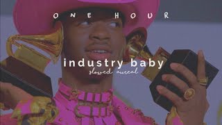 1 hour loop  lil nas x  industry baby slowed  reverb [upl. by Quintana827]