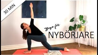 30 MIN Yoga för nybörjare  Annas yoga studio [upl. by Nialb383]