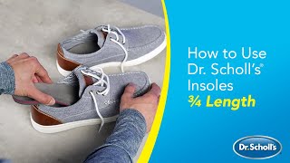 Dr Scholl’s  How to Use 34 Length Insoles [upl. by Means]