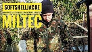 Softshelljacke Flecktarn review miltec outdoor [upl. by Mahseh]