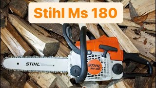 Motosega Stihl ms 180 per legna da ardere recensione e prova [upl. by Resarf]