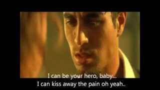 Enrique Iglesias Hero Original MV Lyrics On Screen [upl. by Natehc]