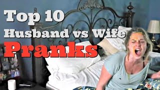 TOP 10 HUSBAND VS WIFE PRANKS OF 2017  Pranksters in Love [upl. by Einehpets]