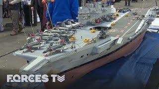 25 Years In The Making HMS Ark Royal In Miniature  Forces TV [upl. by Nomyaw]