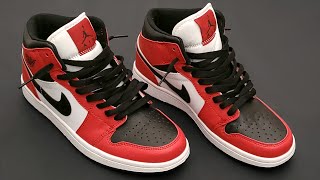 HOW TO LACE NIKE AIR JORDAN 1 LOOSELY THE BEST WAY [upl. by Myriam974]