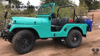 1965 Jeep CJ5 Restoration Full Video [upl. by Leggett]