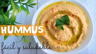 ¡ HUMMUS fácil y saludable [upl. by Hpeseoj]