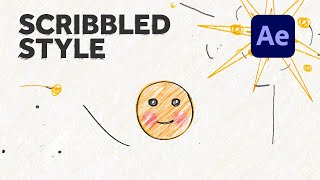 Scribbled Style Animation in After Effects  Tutorial [upl. by Ydnas]