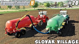 Harvesting corn spreading slurry plowing liming  Slovak Village  Farming simulator 19  ep 20 [upl. by Mahon]