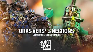 Orks VS Necrons Warhammer 40k Battle Report 2000 Points  The return of Watson [upl. by Giraud699]