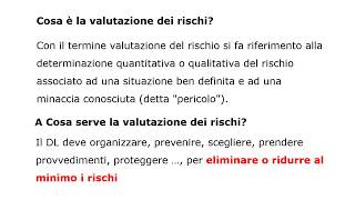 Sicurezza sul lavoro il Datore di Lavoro [upl. by Aiekram]