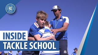 Nudgee Rugby Skills  Inside Tackle Camp [upl. by Yrogreg]