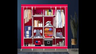 Collapsible Wardrobe Assembly ModelD2 [upl. by Airt]