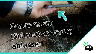 Grauwasser Schmutzwasser beim Wohnmobil ablassen Wir zeigen wie es funktioniert [upl. by Andriana542]