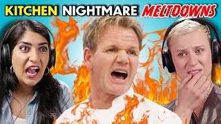 Adults React To Kitchen Nightmares  Best Gordon Ramsay Moments [upl. by Inaniel]