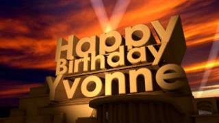 Happy Birthday Yvonne [upl. by Tips]