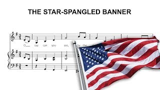 The StarSpangled Banner US National Anthem  Piano Sheet Music [upl. by Behre]