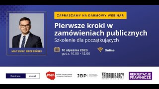 Pierwsze kroki w zamówieniach publicznych [upl. by Anneres775]