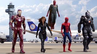 Team Iron Man vs Team Cap  Airport Battle Scene  Captain America Civil War  Movie CLIP HD [upl. by Prosser758]