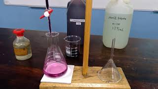 Redox Titration between MnO4 and Fe2 [upl. by Klenk]