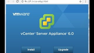 How to install vCenter Server Appliance 6 0 Update 2 [upl. by Roobbie809]