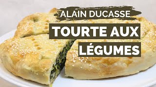 Recette de TOURTE AUX LEGUMES par ALAIN DUCASSE [upl. by Groh63]