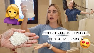 Cómo hacer CRECER el CABELLO rápido con AGUA DE ARROZ [upl. by Rust]