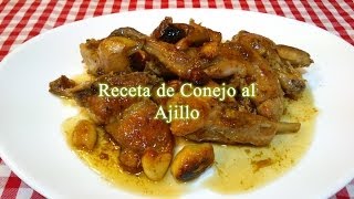 Conejo al ajillo receta original [upl. by Lesig]