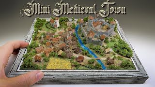 Mini Medieval Town Diorama [upl. by Ligetti52]