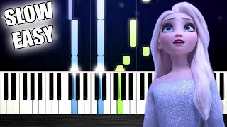 Idina Menzel  Show Yourself Frozen 2  SLOW EASY Piano Tutorial by PlutaX [upl. by Zelig56]