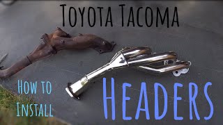 How to install Headers on a Toyota Tacoma [upl. by Aleka593]