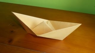 ⩥ Cómo hacer un BARCO 🛶 de papel FÁCIL  Origami PASO A PASO [upl. by Edahsalof]