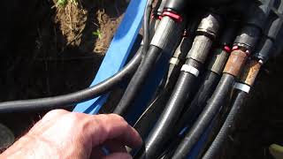 Hydraulic Hose Replacement  New Holland 820TL Loader [upl. by Farr]