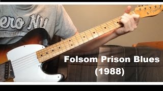 Folsom Prison Blues 1988 by Johnny Cash  Luther Perkins Instrumental [upl. by Jacquette]