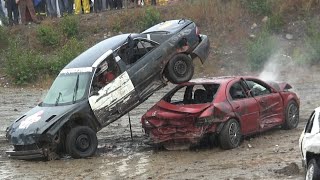 2014 Musgrave Harbour Demolition Derby  Small Car Heat [upl. by Liuqa]