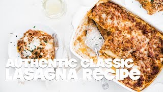 Lasagna Bolognese Recipe [upl. by Isidoro]