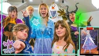 Disney Frozen 2 Elsa and Anna Pretend Play with Kate and Lilly and the Osmo Super Studio [upl. by Suellen]