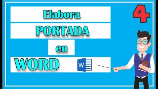 ¿Cómo hacer una PORTADA en WORD [upl. by Aguayo539]