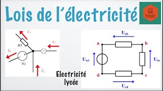 Lois de lélectricité ou lois de Kirchhoff  loi des noeuds loi des mailles [upl. by Fiske]