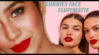 SUNNIES FACE FLUFFMATTE Swatches amp Review  Jessica Godinez [upl. by Amle]