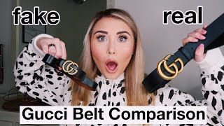 REAL VS REPLICA GUCCI BELT COMPARISON  HOW TO SPOT A FAKE GUCCI BELT [upl. by Mandler]