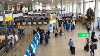 Schiphol Airport Amsterdam  Walkthrough Tour April 2018 HD [upl. by Valerye67]