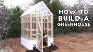 How to Build a Simple Sturdy Greenhouse from 2x4s  Modern Builds  EP 58 [upl. by Shelbi635]