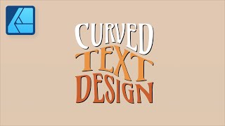 How to Make Curved Text in Affinity Designer [upl. by Ahseele]