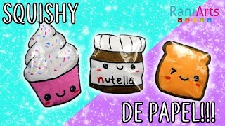 Haz SQUISHIES de PAPEL Super fáciles [upl. by Cheyne]