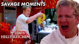 Gordon Ramsay Being Absolutely Savage  Hells Kitchen  Part One [upl. by Warchaw210]