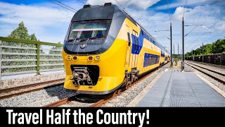 Train Cab Ride NL  Utrecht  Schiphol  Nijmegen  Amsterdam  VIRM Intercity  June 2019 [upl. by Ahtelat]