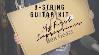 My First Impression BEXGEARS 8String Electric Guitar Kit [upl. by Ondrea]