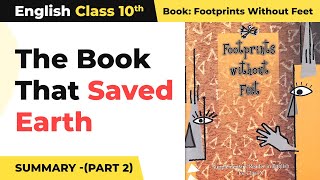 The Book That Saved Earth Summary Chapter 10  Class 10 English Chapter 10 [upl. by Koblick]